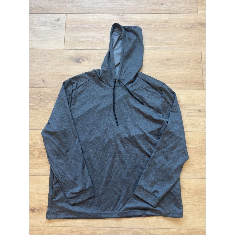 Original Penguin Sport Mens‎ size XXL Gray Heather Performance Hoodie Pullover